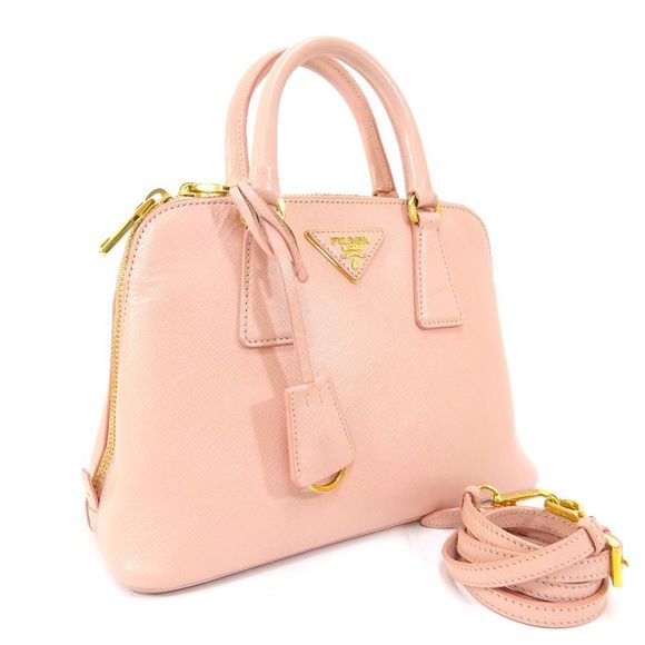 Prada Saffiano Leather Handbag Pink - Picture 2 of 9